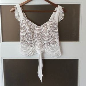 For Love & Lemons Rosalita Crop Top